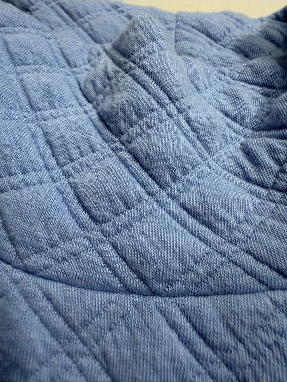 J.Crew Quilted Turtleneck Pullover S Blue